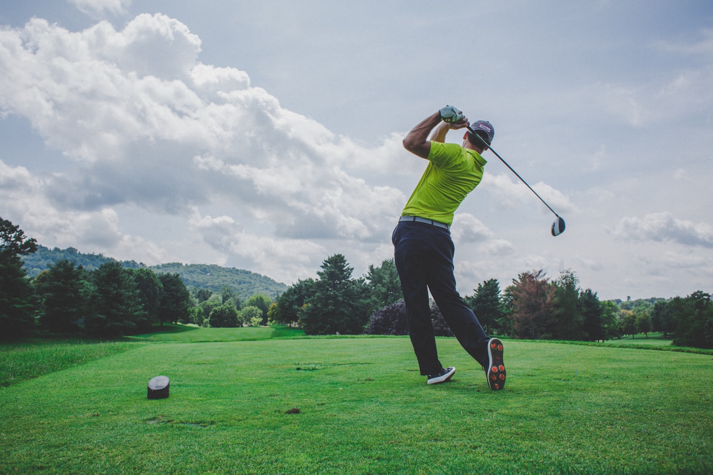 Golfer on the course